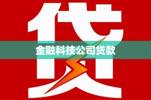 青龙金融科技公司贷款