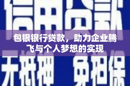 青龙包银银行贷款，助力企业腾飞与个人梦想的实现